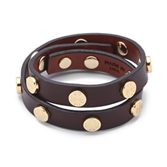 Tory Burch Jewelry - Tory Burch Double Wrap Logo Leather Bracelet Tory Burch Jewelry - Tory Burch Double Wrap Logo Leather Bracelet